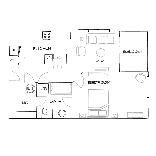 Retreat at Lenox Village - Nashville, TN - Furnished Diagram